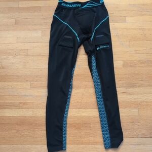 Bauer Black and Blue Jill Leggings Size Small